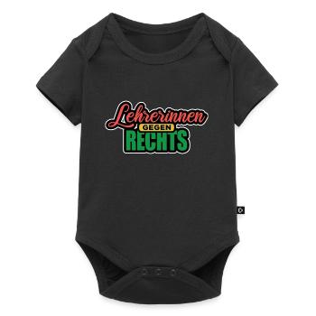 Lehrerinnen Gegen Rechts Gegen Rechts, gegen Hetze - Baby Premium Kurzarmbody - Schwarz - Vorne