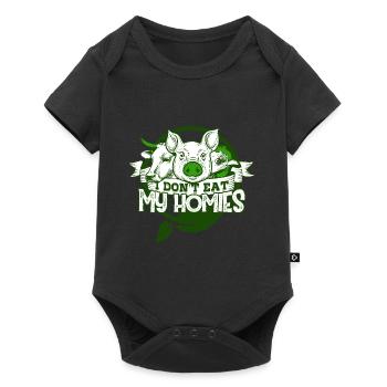 Go Vegan Food Gift for Homies Free Lifestyle - Body à manches courtes Premium Bébé - noir - Devant