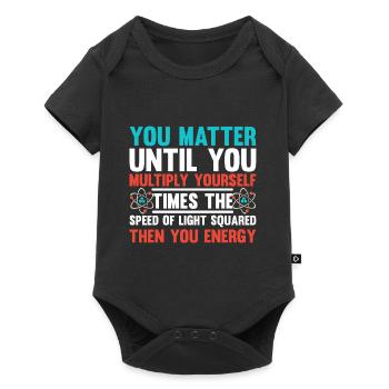 physics - Baby Premium short-sleeve bodysuit - black - Front