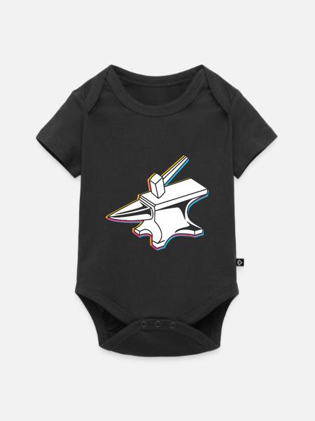 Amboss Schmiedekunst - Baby Premium Kurzarmbody - Schwarz