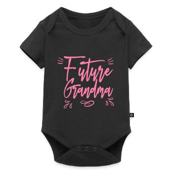Future grand-mère grand-mère grand-mère grand-mère - Body à manches courtes Premium Bébé - noir - Devant