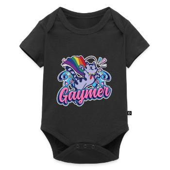 Gaymer Rainbow Gaming Égalité LGBT Pride - Body à manches courtes Premium Bébé - noir - Devant