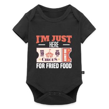 Motif de cirque pour les fans de Krimes et de clowns - Body à manches courtes Premium Bébé - noir - Devant