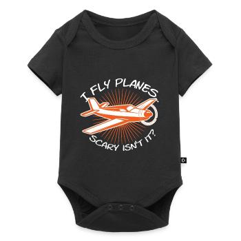 I Fly Planes Scary Isnt It Pilot - Baby Premium short-sleeve bodysuit - black - Front