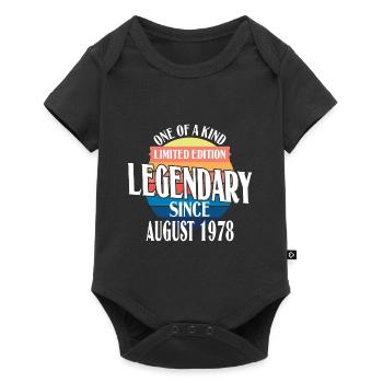 Limited Edition Legendär seit August 1978 - Baby Premium Kurzarmbody - Schwarz - Vorne
