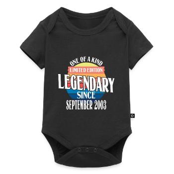 Limited Edition Legendär seit September 2003 - Baby Premium Kurzarmbody - Schwarz - Vorne