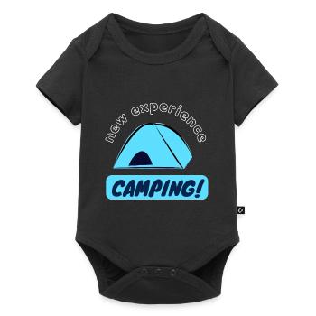 New experience - Camping! - Baby Premium short-sleeve bodysuit - black - Front
