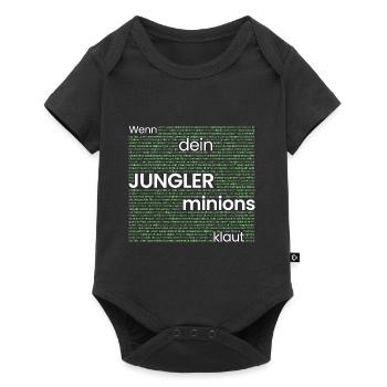 Wenn der JUNGLER minions klaut - Baby Premium Kurzarmbody - Schwarz - Vorne