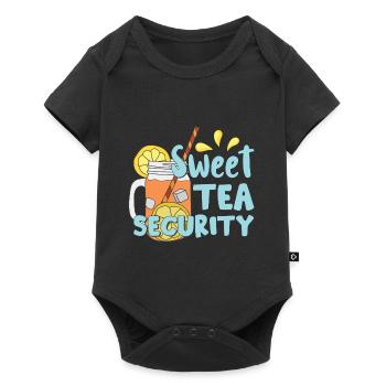Sécurité du thé sucré - Body à manches courtes Premium Bébé - noir - Devant