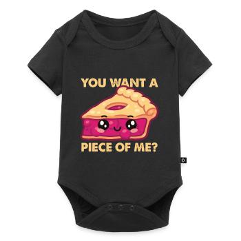 Tu veux un morceau de moi Kawaii Pumpkin Pie Li - Body à manches courtes Premium Bébé - noir - Devant