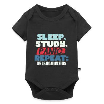 Die Abschlussgeschichte - Baby Premium Kurzarmbody - Schwarz - Vorne