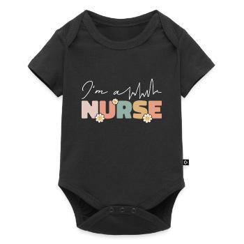 I am a nurse gift nurse - Baby Premium short-sleeve bodysuit - black - Front