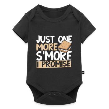Funny Just One More Smore I Promise Camping Marshm - Baby Premium Kurzarmbody - Schwarz - Vorne