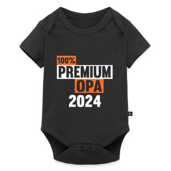 Werdender Opa 2031 - Baby Premium Kurzarmbody - Schwarz - Vorne