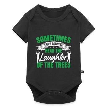 Sometimes I Can Almost Hear The Laughter Golf - Baby Premium short-sleeve bodysuit - black - Front