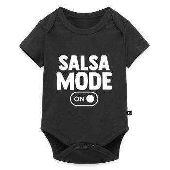 Danseuse de Salsa - Body à manches courtes Premium Bébé - noir - Devant