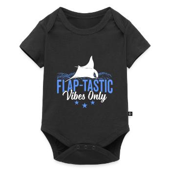Manta Rays Flap-tastic Vibes Manta Rays - Baby Premium short-sleeve bodysuit - black - Front
