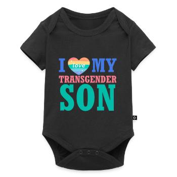 Love My Transgender Son Protect Trans Kids - Baby Premium short-sleeve bodysuit - black - Front