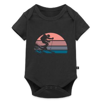 Powerdertag - Baby Premium Kurzarmbody - Schwarz - Vorne