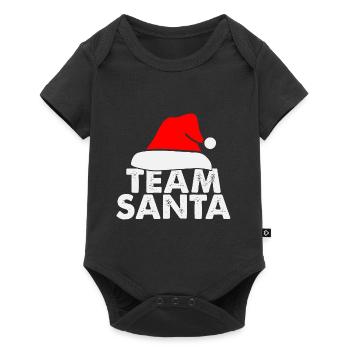Christmas Santa Claus Gingerbread Reindeer Winter - Baby Premium short-sleeve bodysuit - black - Front