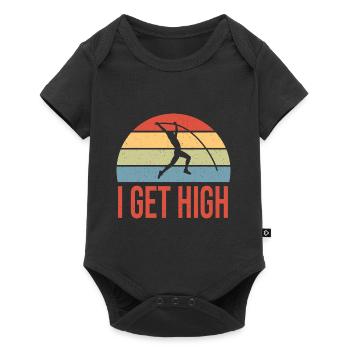 Pole Vaulter Gift - Baby Premium short-sleeve bodysuit - black - Front