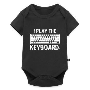 I Play The Keyboard Present For Coding Lover Gamer - Baby Premium short-sleeve bodysuit - black - Front