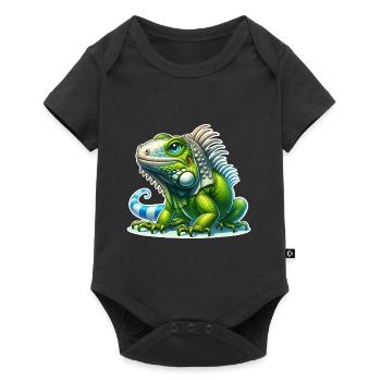 Iguana - Baby Premium short-sleeve bodysuit - black - Front