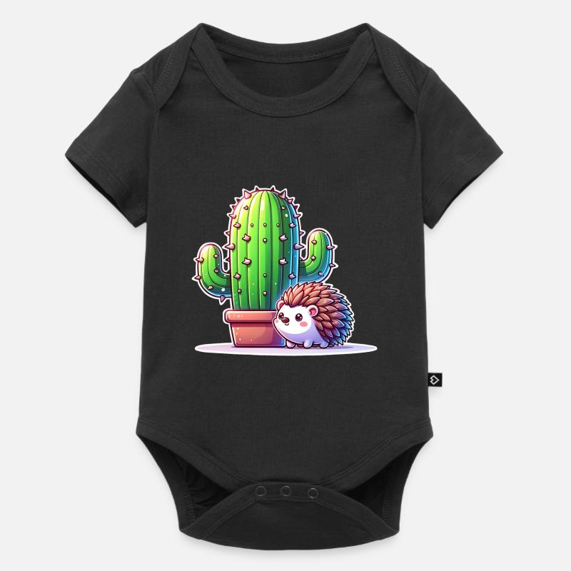 Cactus hérisson - Body à manches courtes Premium Bébé - noir