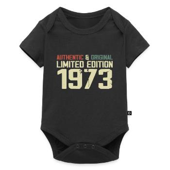 1973 Geburtstagsgeschenk 1973 Jahrgang 1973 Retro - Baby Premium Kurzarmbody - Schwarz - Vorne