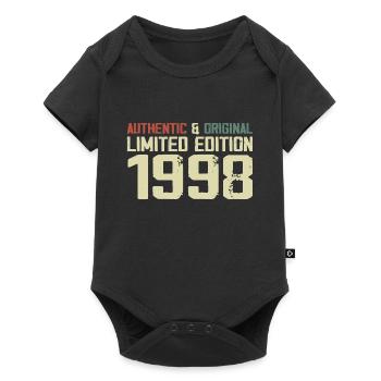 1998 Cadeau Anniversaire 1998 Vintage 1998 Rétro - Body à manches courtes Premium Bébé - noir - Devant