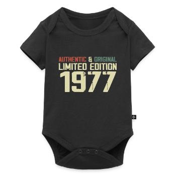 1977 Cadeau Anniversaire 1977 Vintage 1977 Rétro - Body à manches courtes Premium Bébé - noir - Devant