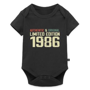1986 Birthday Gift 1986 Vintage 1986 Retro - Baby Premium short-sleeve bodysuit - black - Front