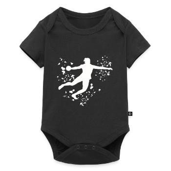 Diskuswerfer Colorsplash Diskuswurf - Baby Premium Kurzarmbody - Schwarz - Vorne