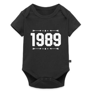 vintage 1989 vintage 36th birthday 1989 - Baby Premium short-sleeve bodysuit - black - Front