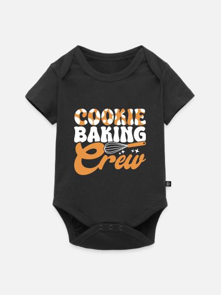 Backen Bäcker Bäckerei - Baby Premium Kurzarmbody - Schwarz