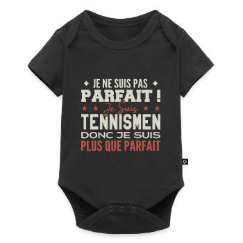 Un Tennismen, le Métier de Rêve Mis à l’Honneur - Body à manches courtes Premium Bébé - noir - Devant