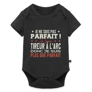 Tireur à l'arc, le Métier de Rêve Mis à l’Honneur - Body à manches courtes Premium Bébé - noir - Devant