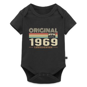 Original 1969 Vintage 1969 Retro Birthday 1969 - Baby Premium short-sleeve bodysuit - black - Front
