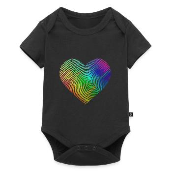 Gay Pride DNA Rainbow - Body à manches courtes Premium Bébé - noir - Devant