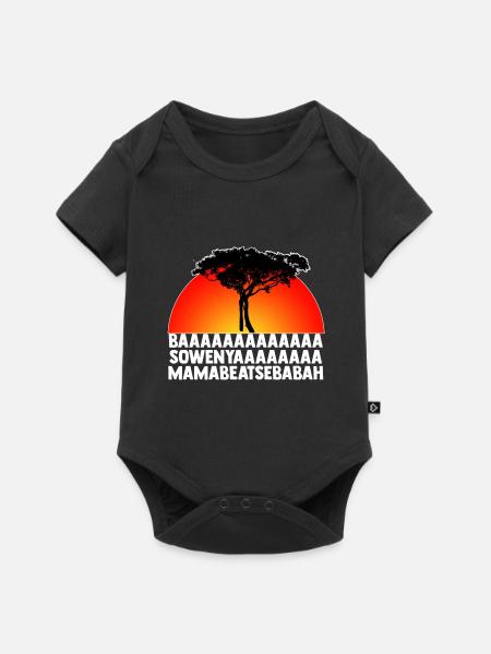 Leon King Für - Baby Premium Kurzarmbody - Schwarz