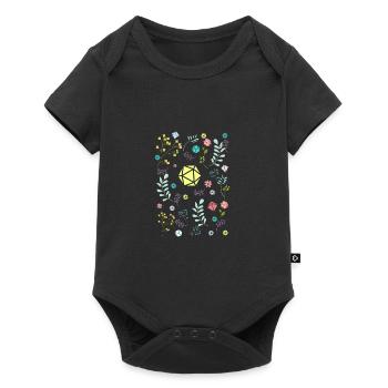 Druids Polyhedral Dice Set Floral - Baby Premium short-sleeve bodysuit - black - Front
