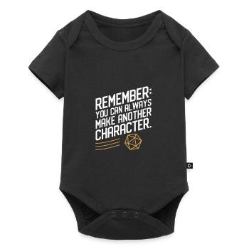 Remember You Can Always Make Another Character - Baby Premium short-sleeve bodysuit - black - Front