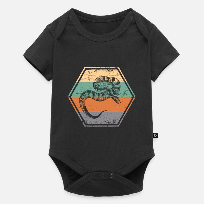 Schlange - Baby Premium Kurzarmbody - Schwarz