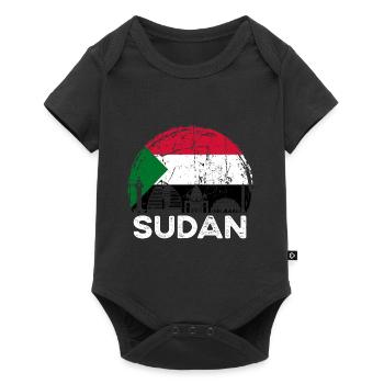 Sudan Africa Gift Idea - Baby Premium short-sleeve bodysuit - black - Front