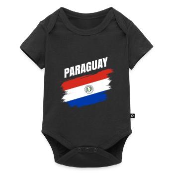 Paraguay Amérique Voyage Idée cadeau - Body à manches courtes Premium Bébé - noir - Devant