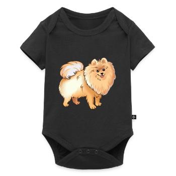 Pomeranian - Baby Premium short-sleeve bodysuit - black - Front