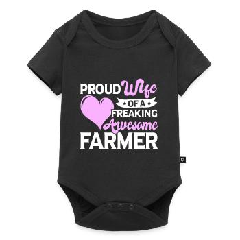 Agriculture Agriculture Agriculture Femme de l’agriculteur - Body à manches courtes Premium Bébé - noir - Devant