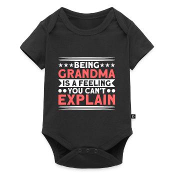 Grand-mère Grand-mère Grand-mère Cadeau - Body à manches courtes Premium Bébé - noir - Devant