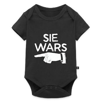 Sie Wars lustiges Partnerlook Motiv für Männer - Baby Premium Kurzarmbody - Schwarz - Vorne