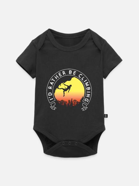 Eher klettern Reiseführer Gift - Baby Premium Kurzarmbody - Schwarz